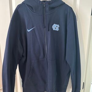 UNC Nike Navy Full Zip Hoodie